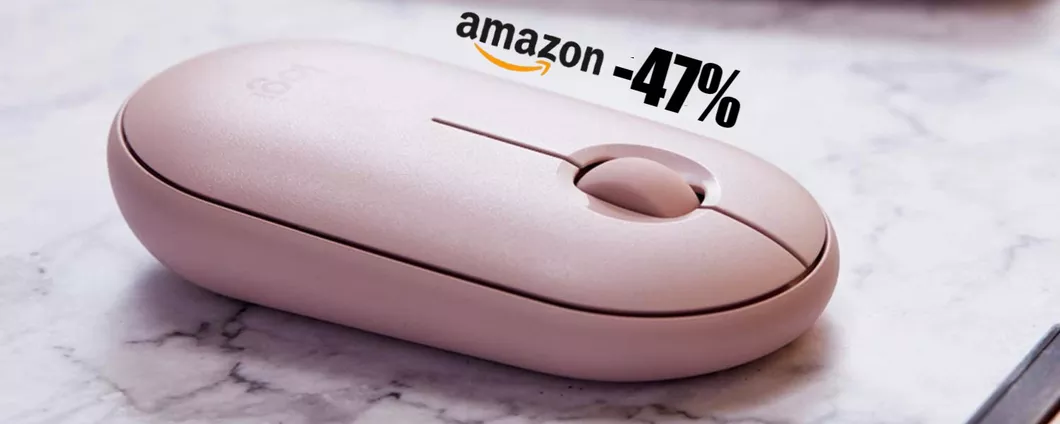 Logitech Pebble Mouse (Rosa): SCONTO WOW del 47% su Amazon