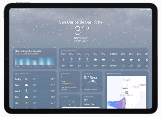 App Meteo - iPadOS 16 - iPad